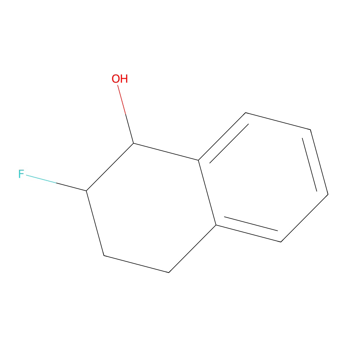 2-Fluoro-1,2,3,4-tetrahydronaphthalen-1-ol molecular structure, CAS 1824069-07-9