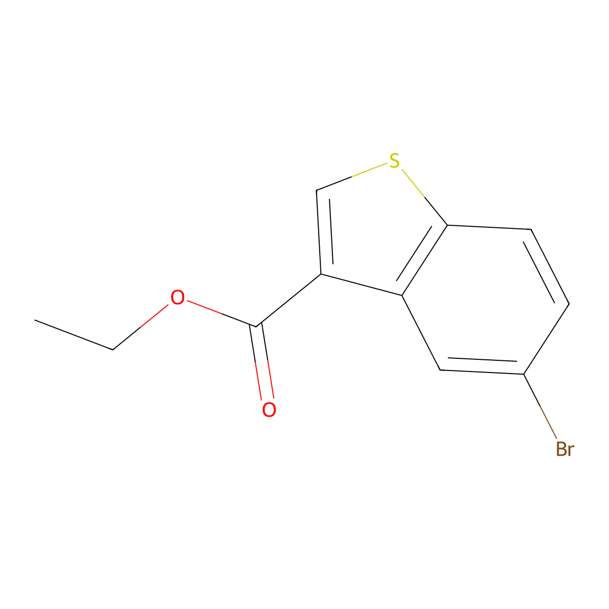 Ethyl 5-bromobenzo[b]thiophene-3-carboxylate molecular structure, CAS 1824075-12-8