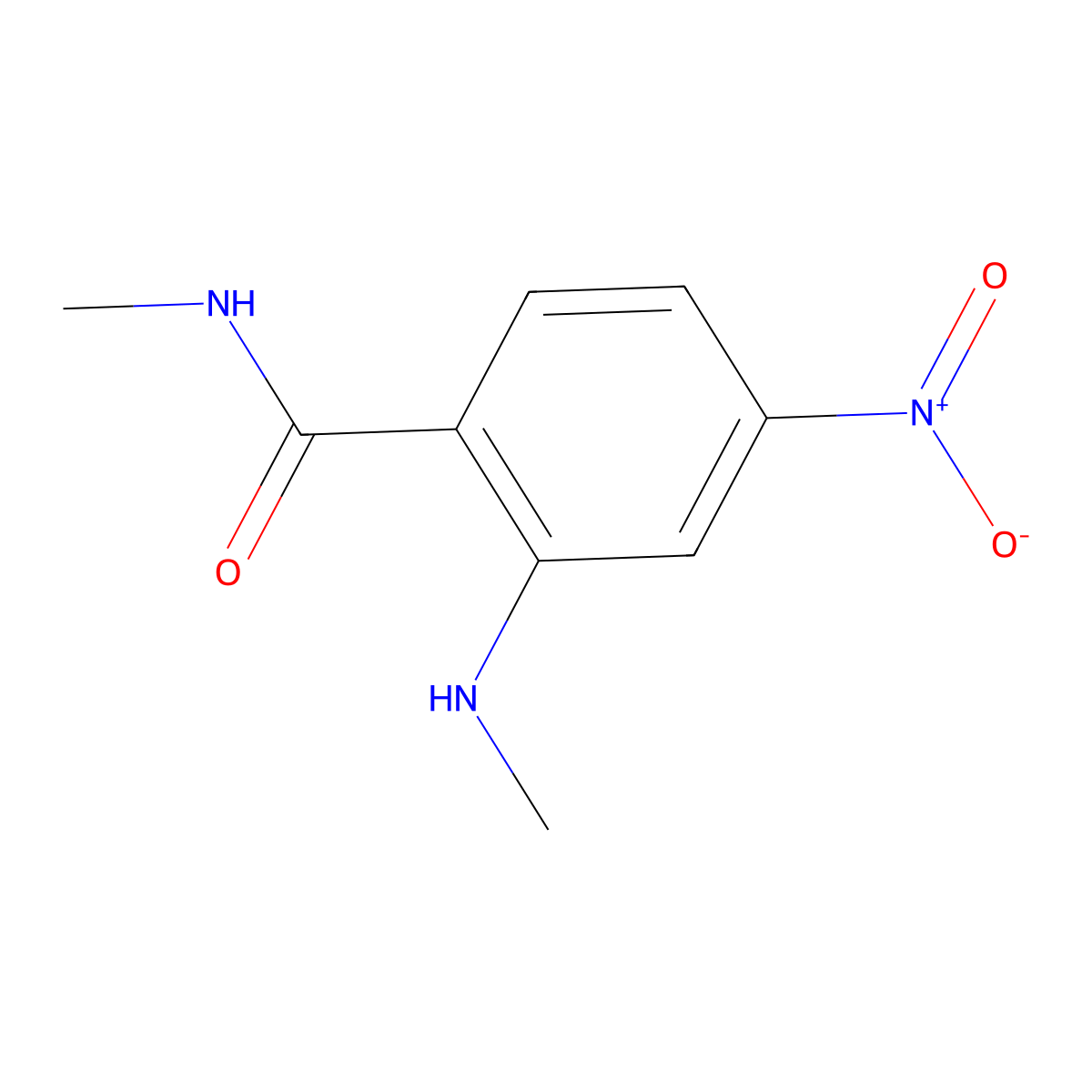 N-Methyl-2-(methylamino)-4-nitrobenzamide molecular structure, CAS 1824079-39-1