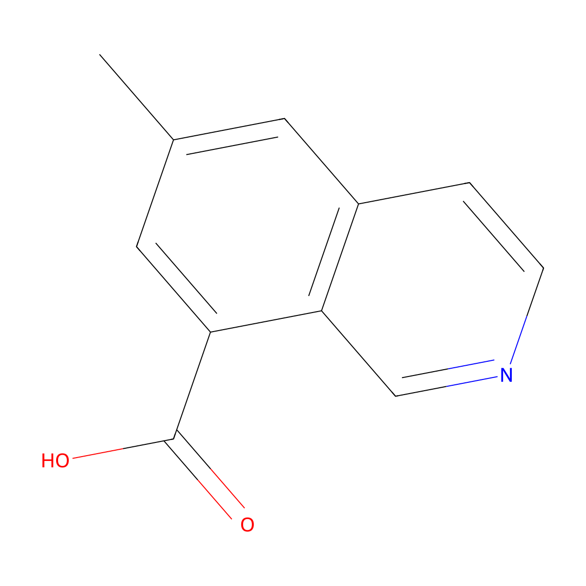 6-Methylisoquinoline-8-carboxylic acid molecular structure, CAS 1824080-62-7