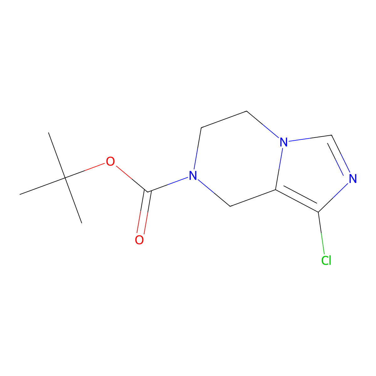 tert-Butyl 1-chloro-5,6-dihydroimidazo[1,5-a]pyrazine-7(8H)-carboxylate molecular structure, CAS 1824081-08-4