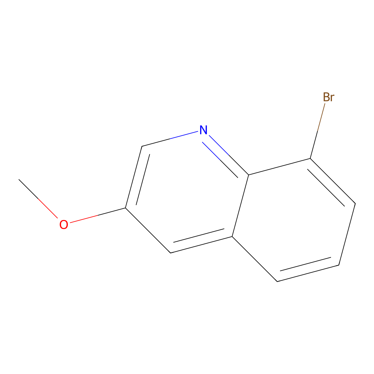 8-Bromo-3-methoxyquinoline molecular structure, CAS 1824082-47-4
