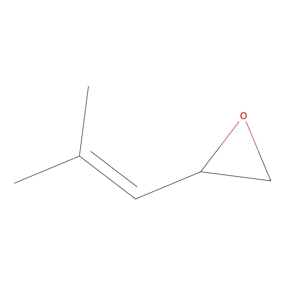 2-(2-Methylprop-1-en-1-yl)oxirane molecular structure, CAS 1824083-64-8