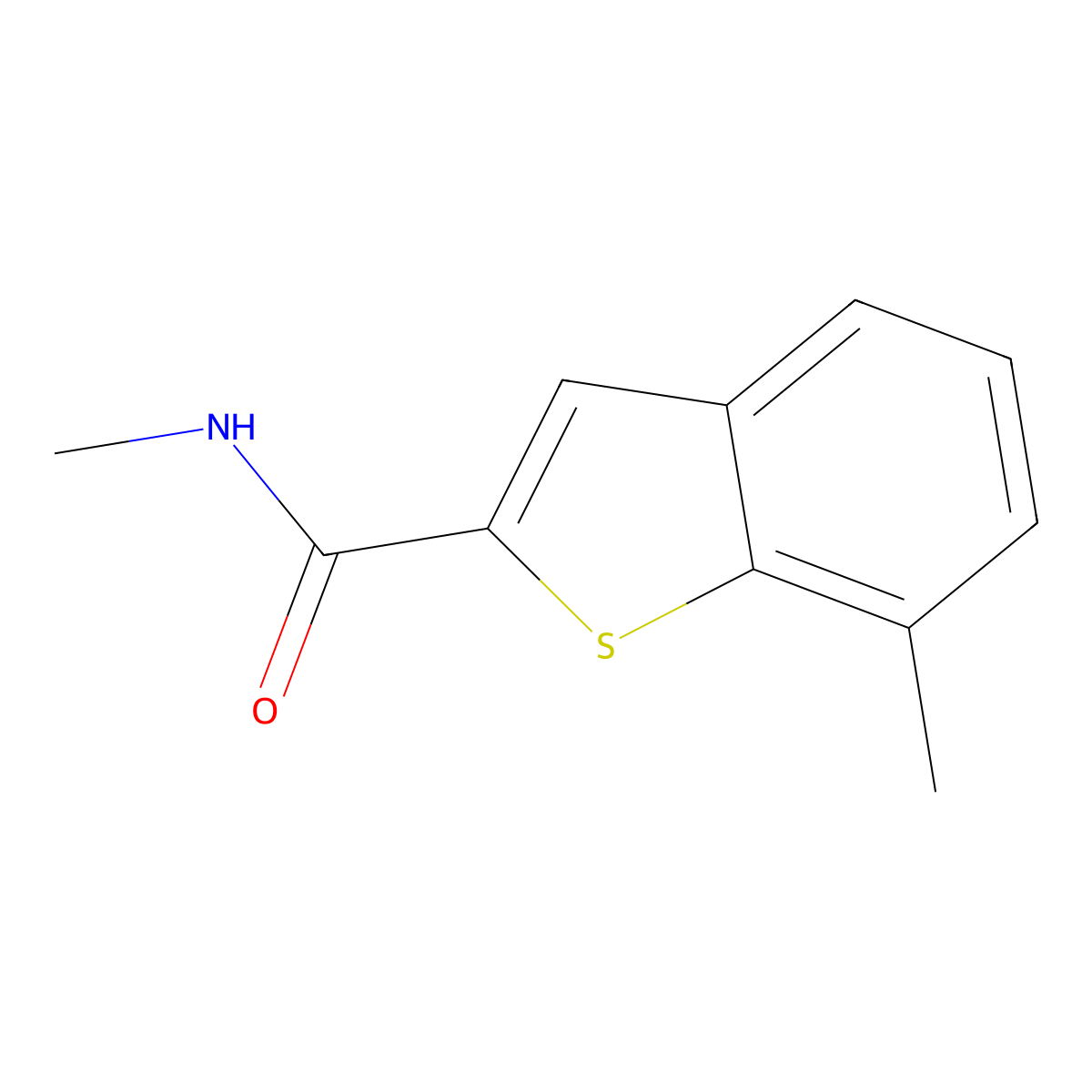 N,7-Dimethylbenzo[b]thiophene-2-carboxamide molecular structure, CAS 1824084-10-7