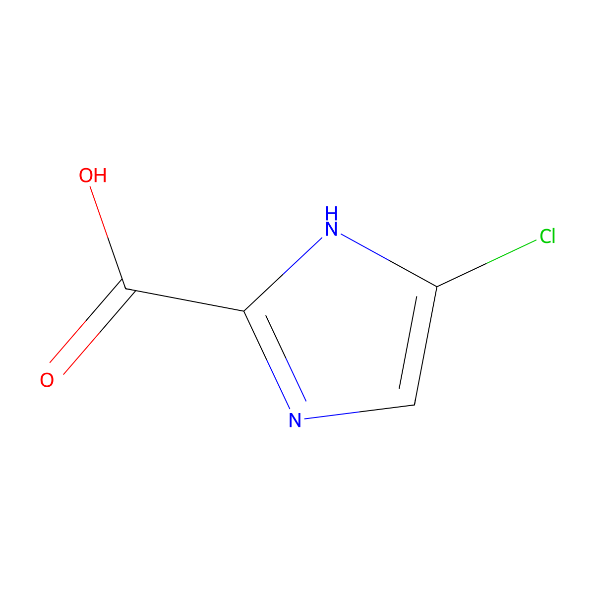 4-Chloro-1H-imidazole-2-carboxylic acid molecular structure, CAS 1824084-44-7
