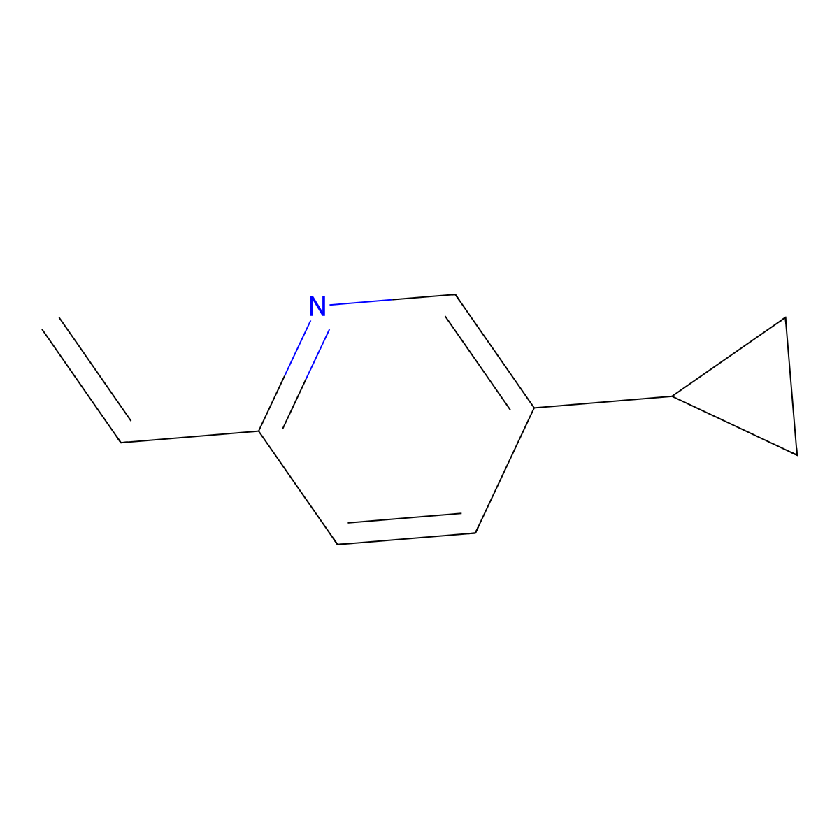 5-Cyclopropyl-2-vinylpyridine molecular structure, CAS 1824089-28-2