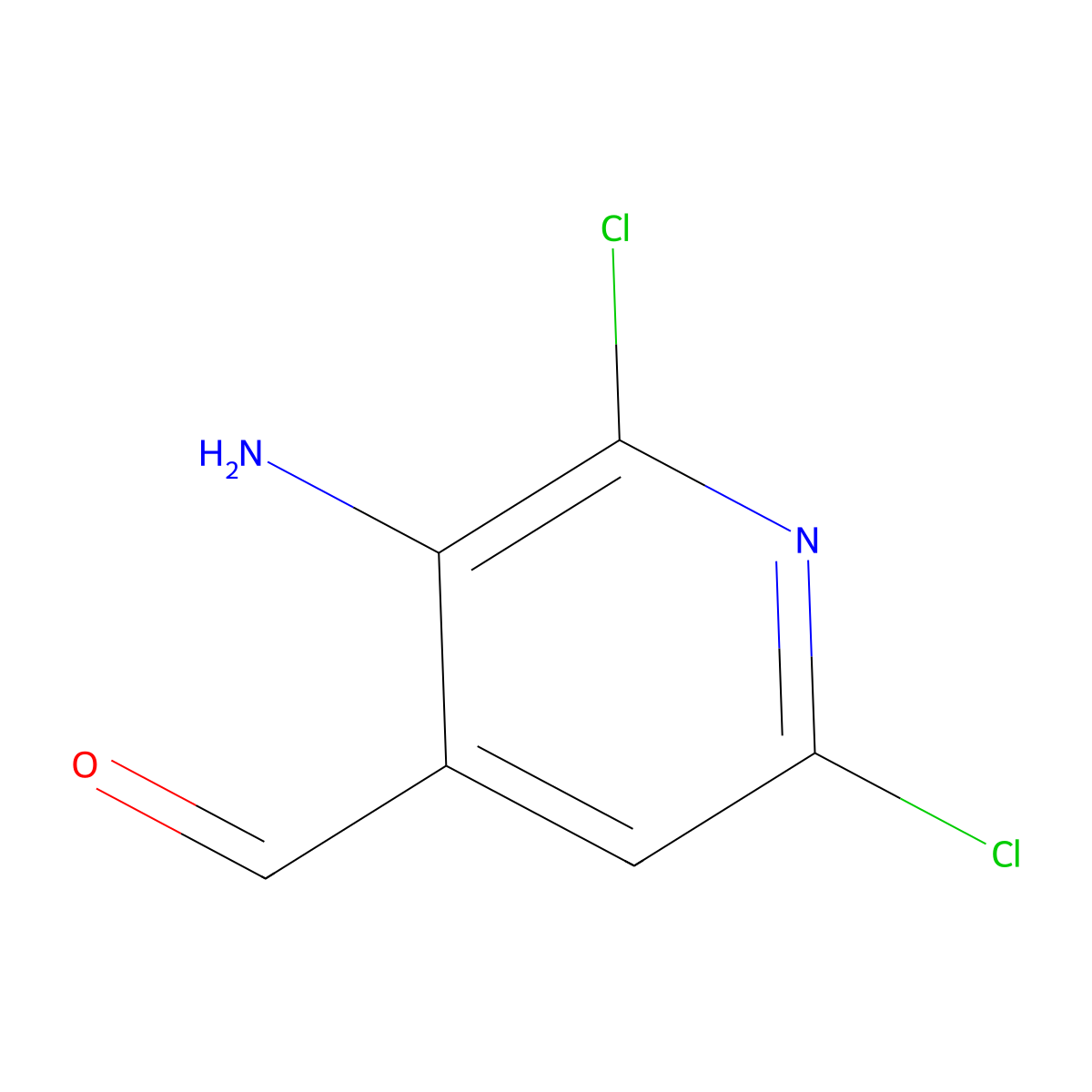 3-Amino-2,6-dichloroisonicotinaldehyde molecular structure, CAS 1824090-45-0