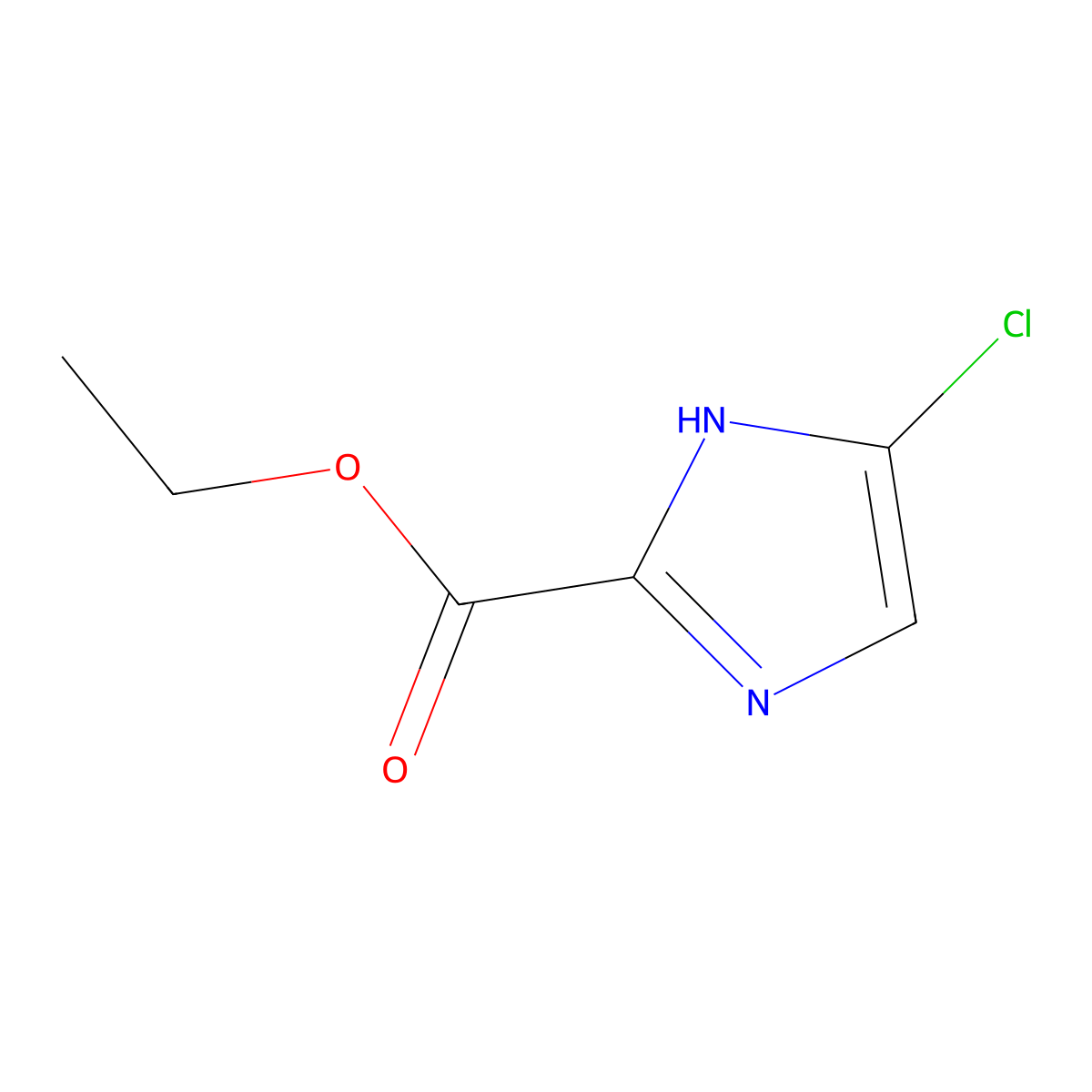 Ethyl 4-chloro-1H-imidazole-2-carboxylate molecular structure, CAS 1824094-92-9