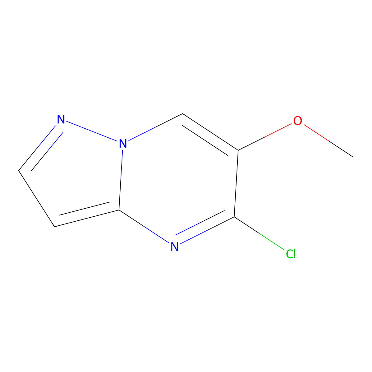 5-Chloro-6-methoxypyrazolo[1,5-a]pyrimidine molecular structure, CAS 1824096-09-4