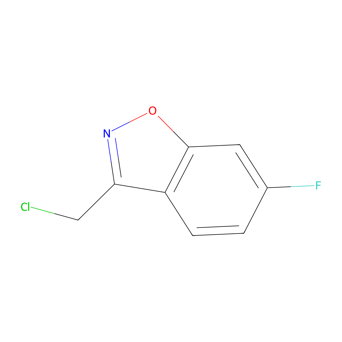 3-(Chloromethyl)-6-fluorobenzo[d]isoxazole molecular structure, CAS 1824096-71-0