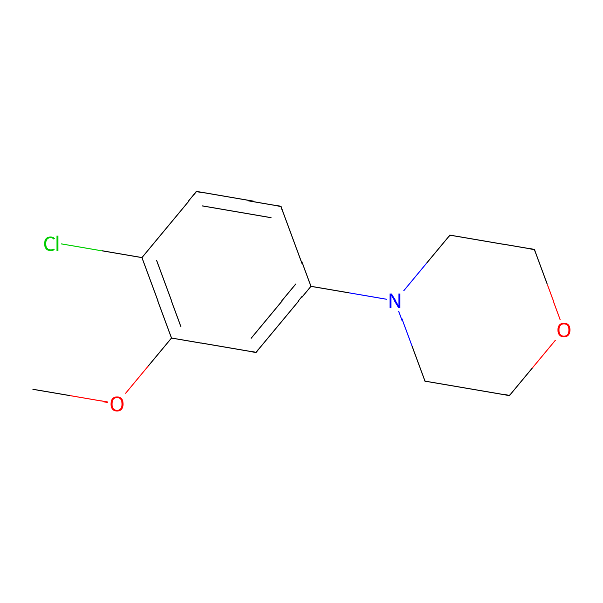 4-(4-Chloro-3-methoxyphenyl)morpholine molecular structure, CAS 1824096-97-0