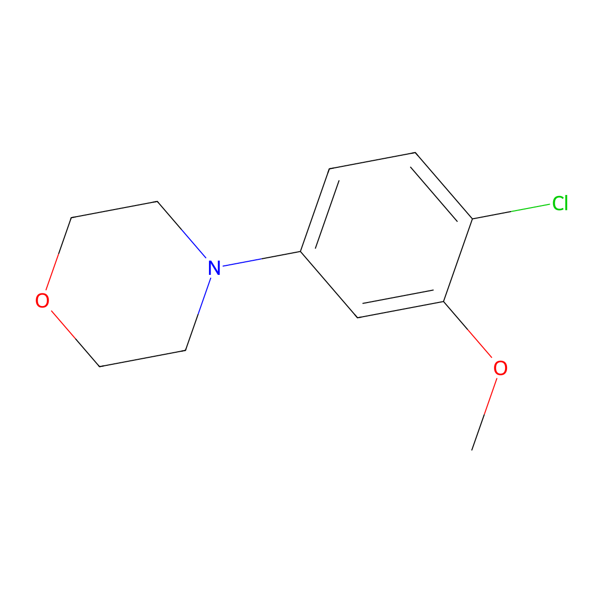4-(4-Chloro-3-methoxyphenyl)morpholine molecular structure, CAS 1824096-97-0