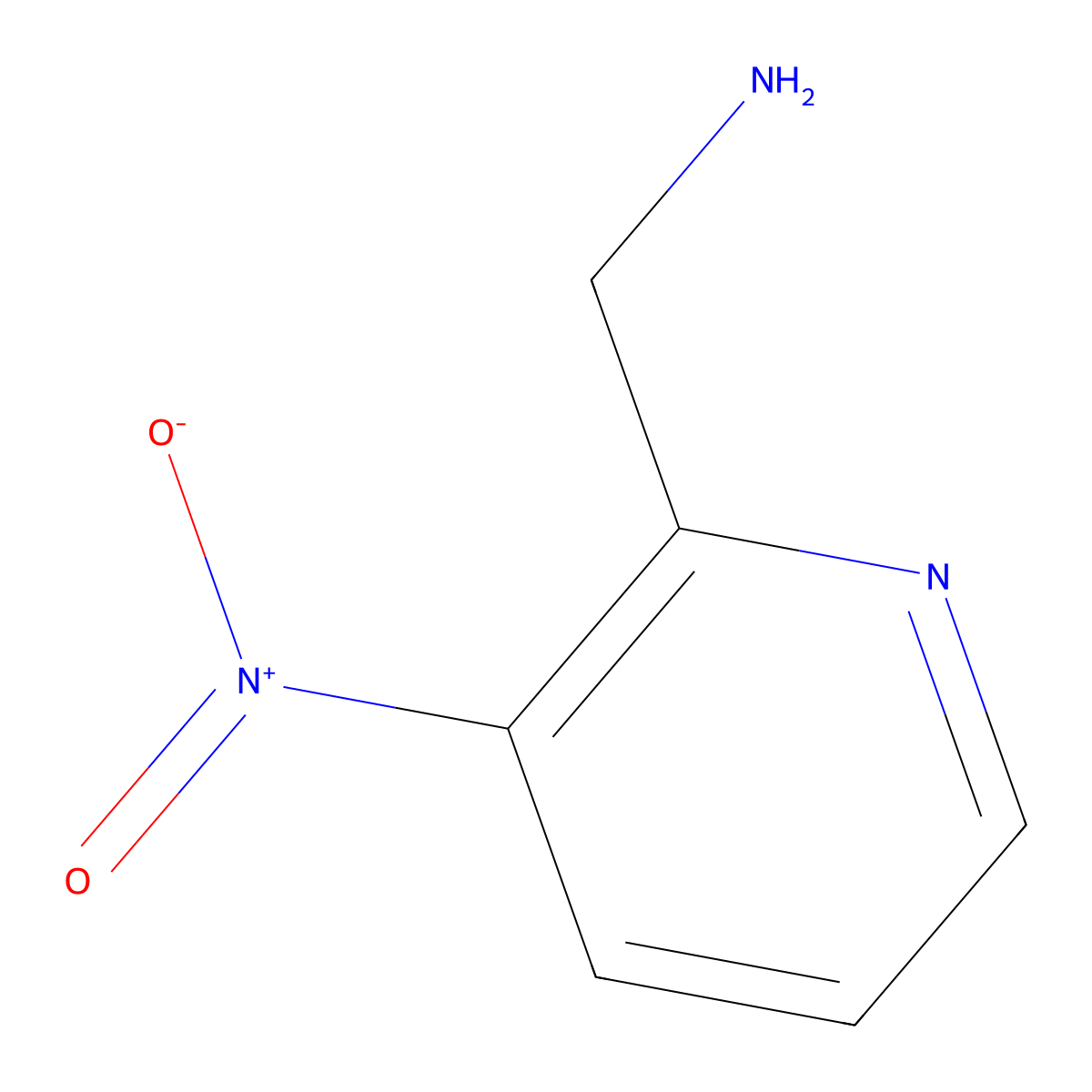 (3-Nitropyridin-2-yl)methanamine molecular structure, CAS 1824097-41-7