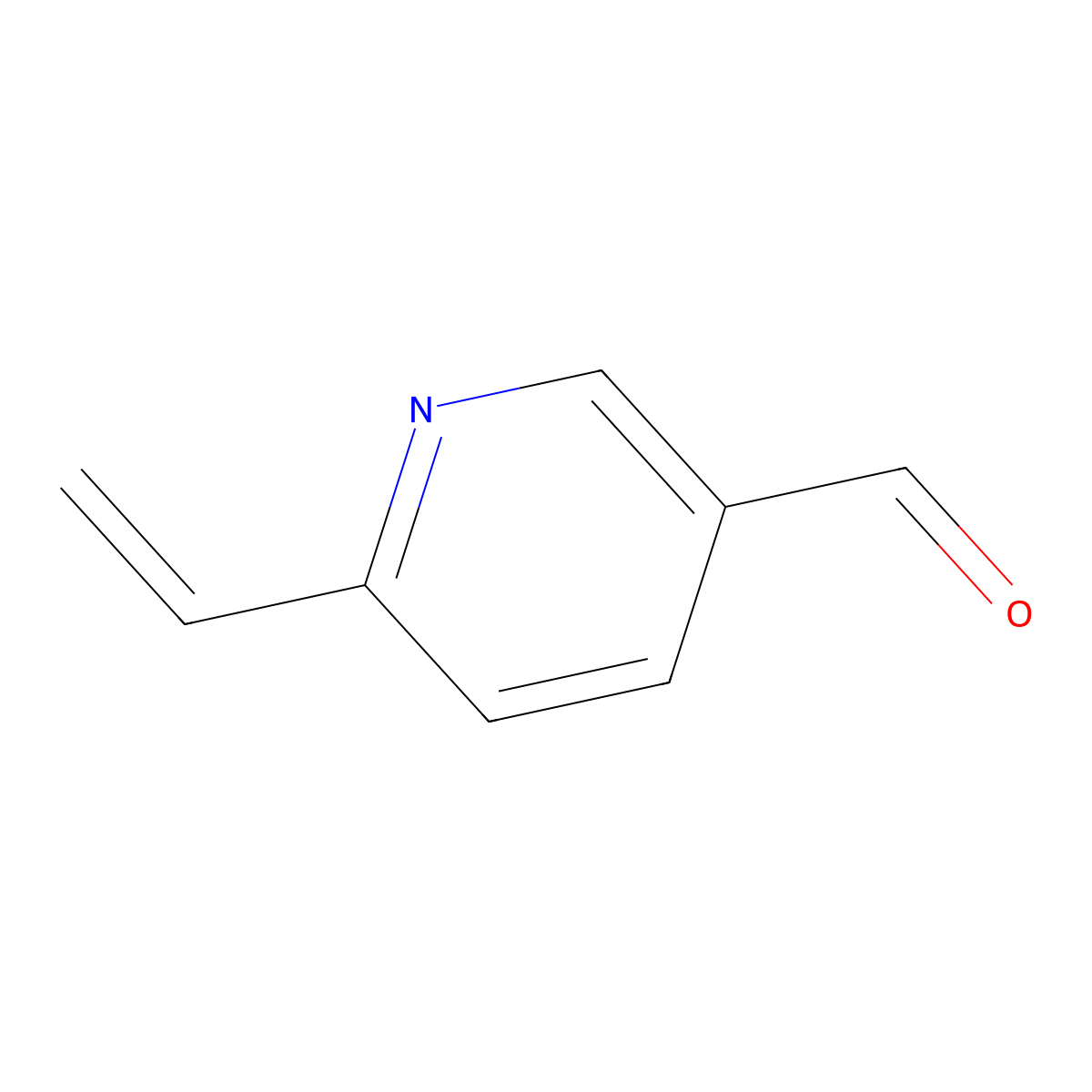 6-Ethenylpyridine-3-carbaldehyde molecular structure, CAS 1824099-53-7