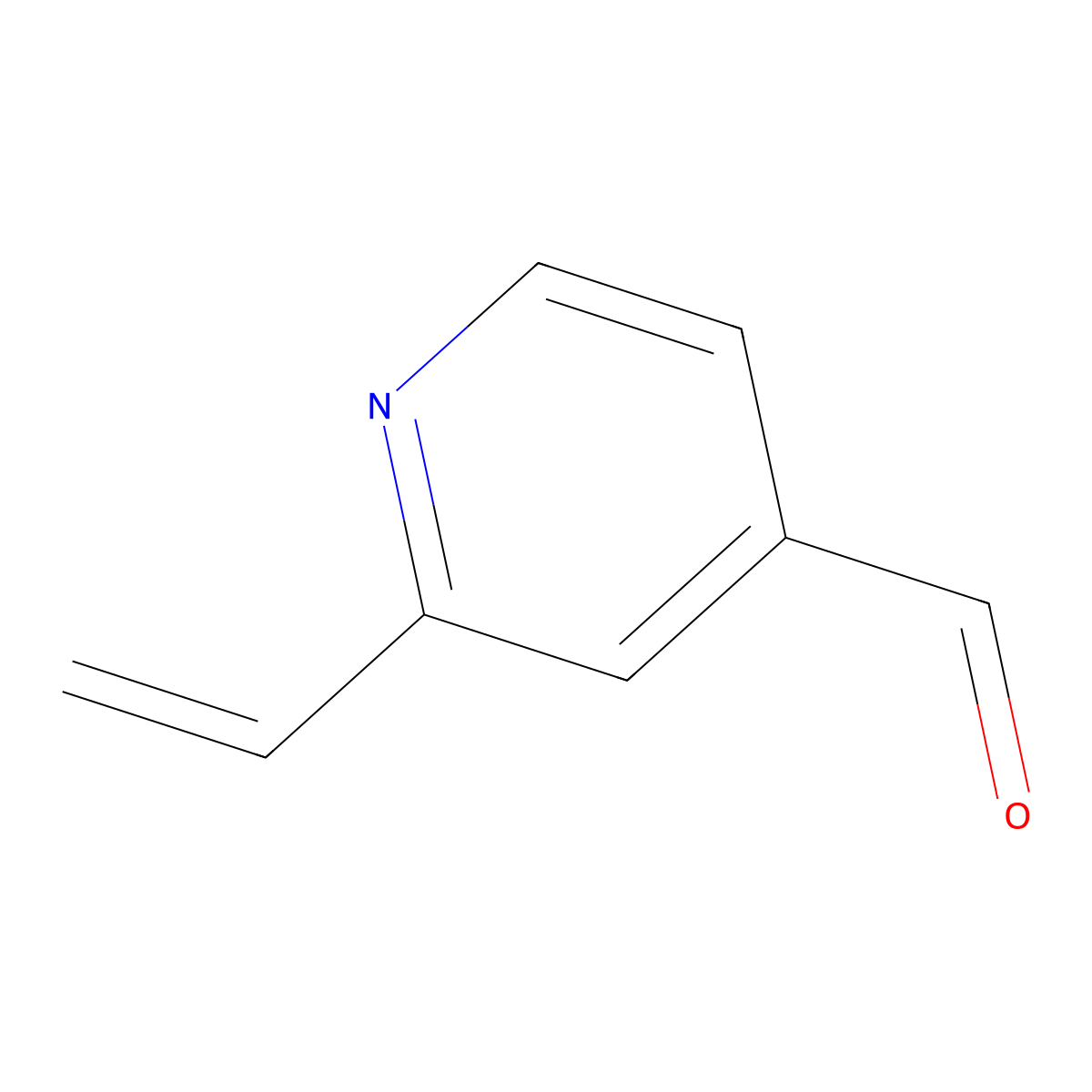 2-Ethenylpyridine-4-carbaldehyde molecular structure, CAS 1824099-80-0