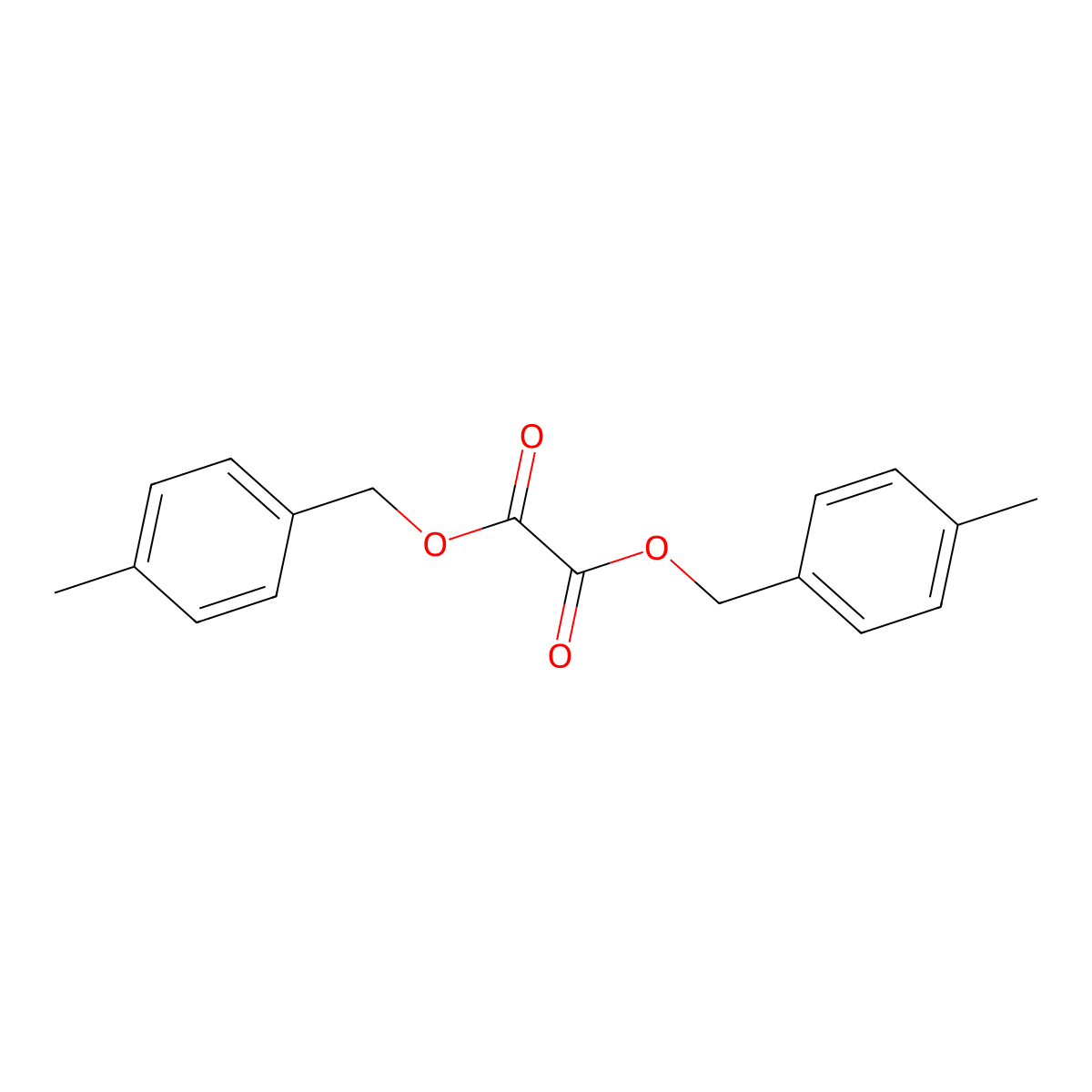 Ethanedioic acid, 1,2-bis[(4-methylphenyl)methyl] ester molecular structure, CAS 18241-31-1