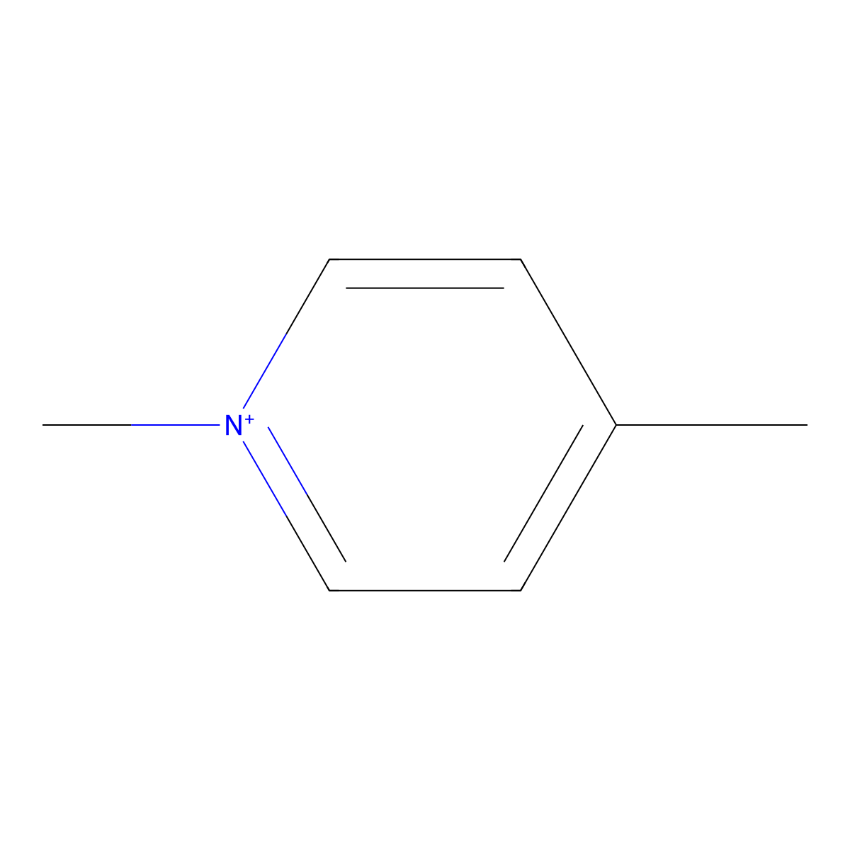1,4-Dimethylpyridinium molecular structure, CAS 18241-35-5