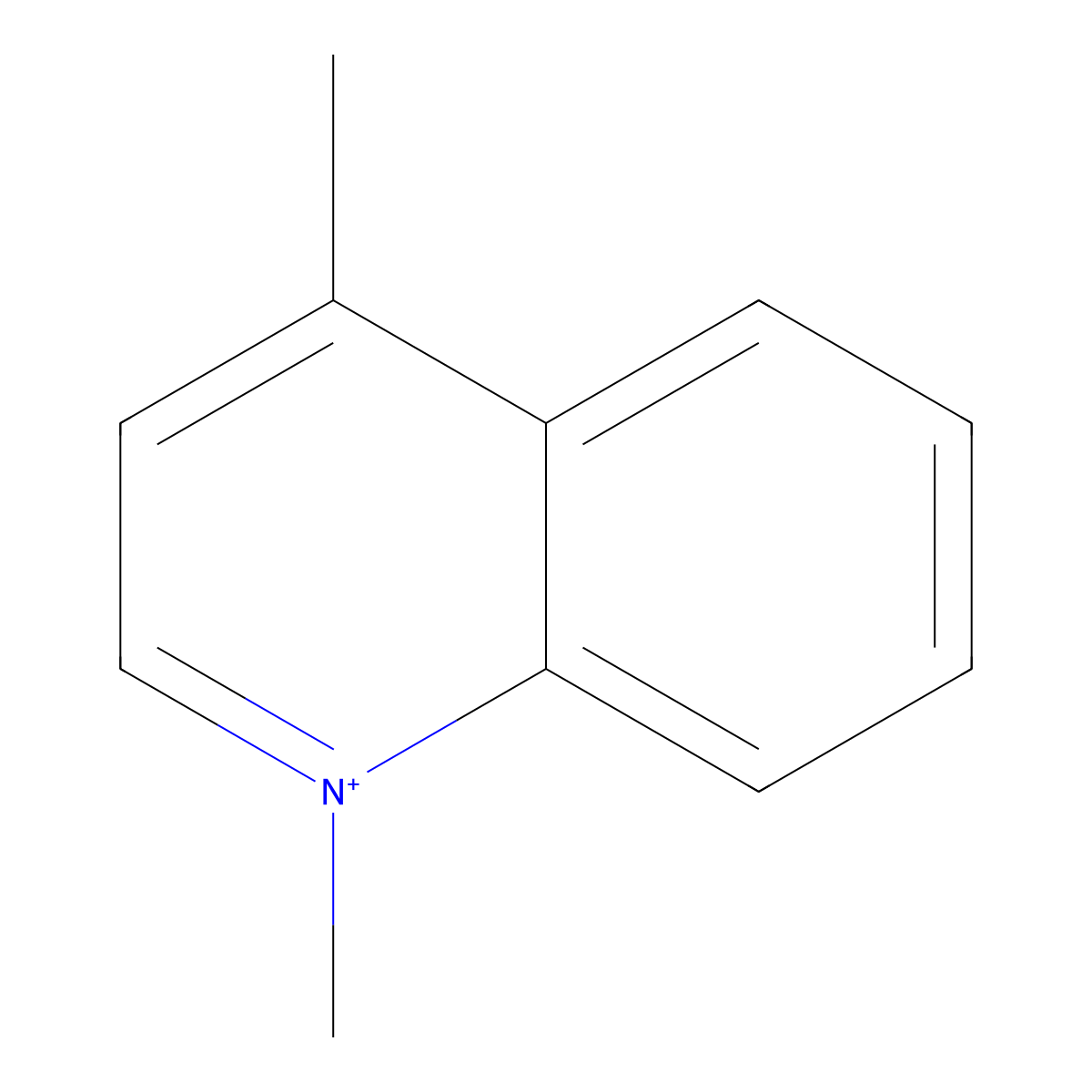 1,4-Dimethylquinolinium molecular structure, CAS 18241-37-7