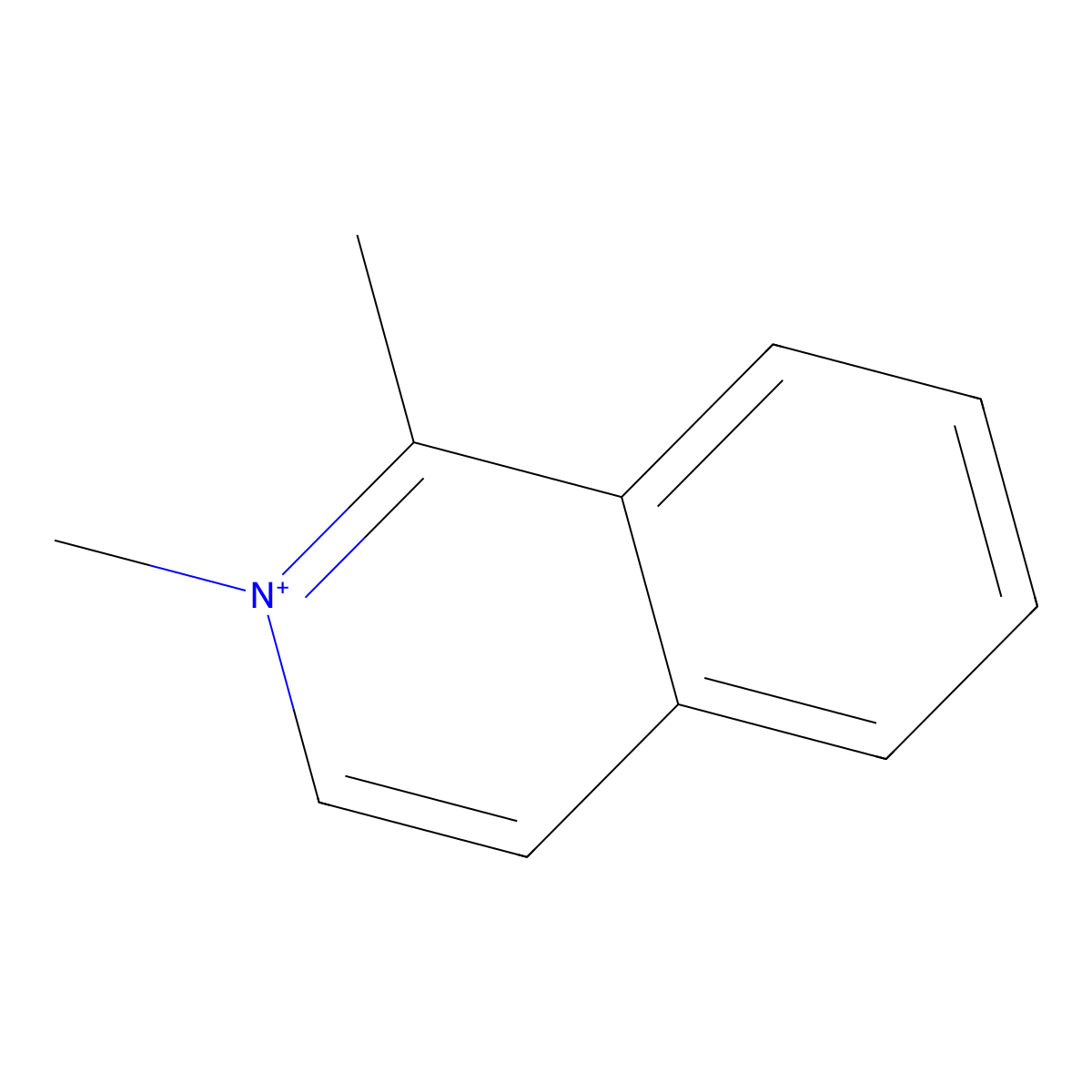 1,2-Dimethylisoquinolin-2-ium molecular structure, CAS 18241-43-5