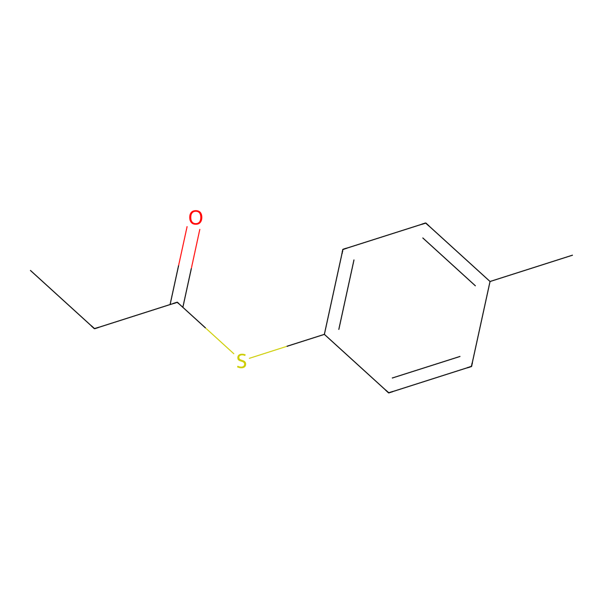 S-(4-Methylphenyl) propanethioate molecular structure, CAS 18241-63-9