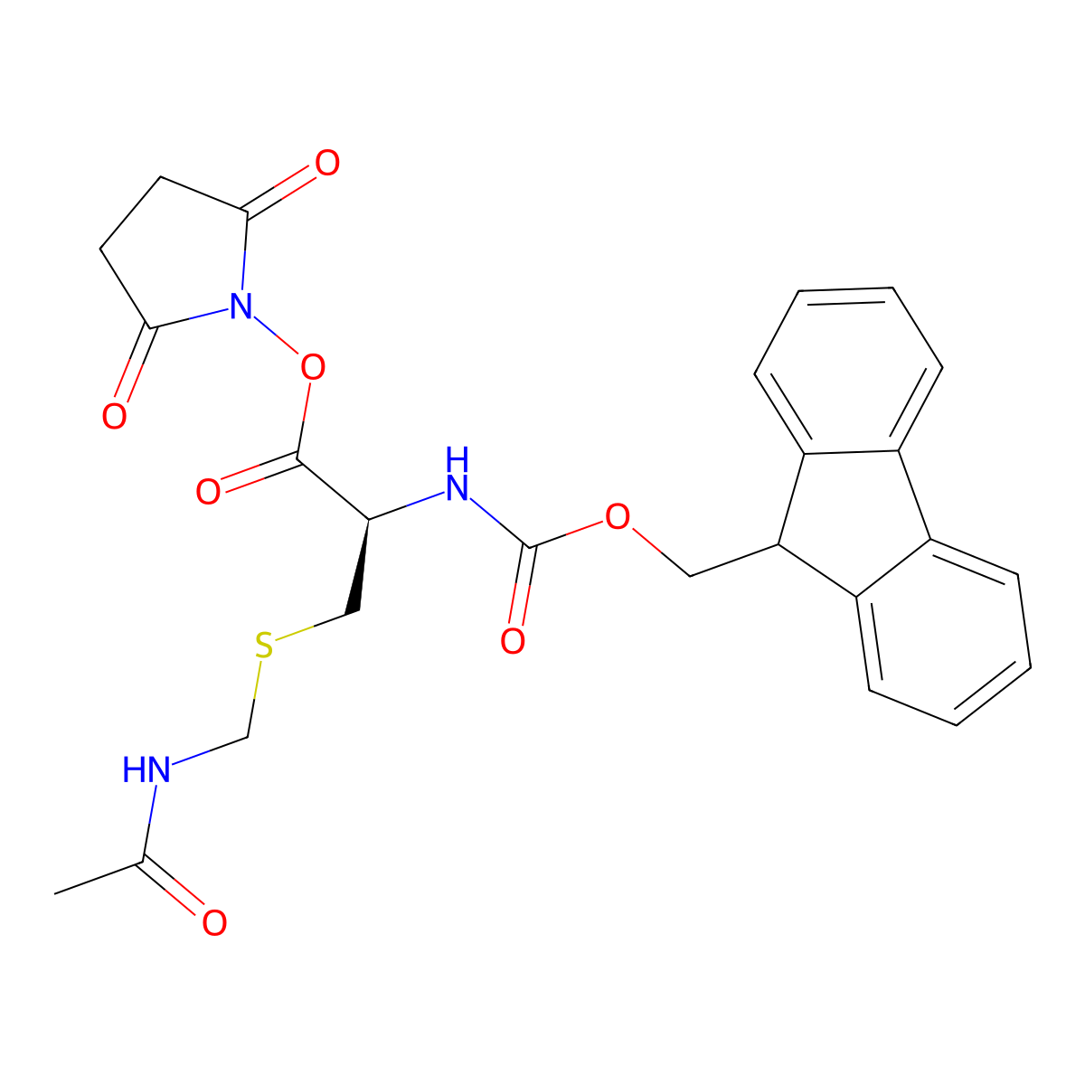 Fmoc-cys(acm)-OSu molecular structure, CAS 182410-75-9