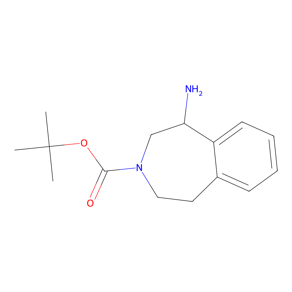 Tert-butyl 1-amino-2,3,4,5-tetrahydro-1h-3-benzazepine-3-carboxylate molecular structure, CAS 1824100-89-1