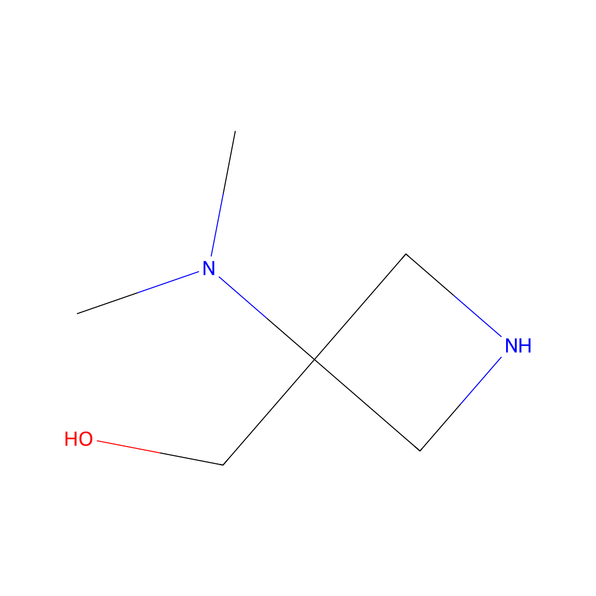 (3-(Dimethylamino)azetidin-3-yl)methanol molecular structure, CAS 1824101-74-7