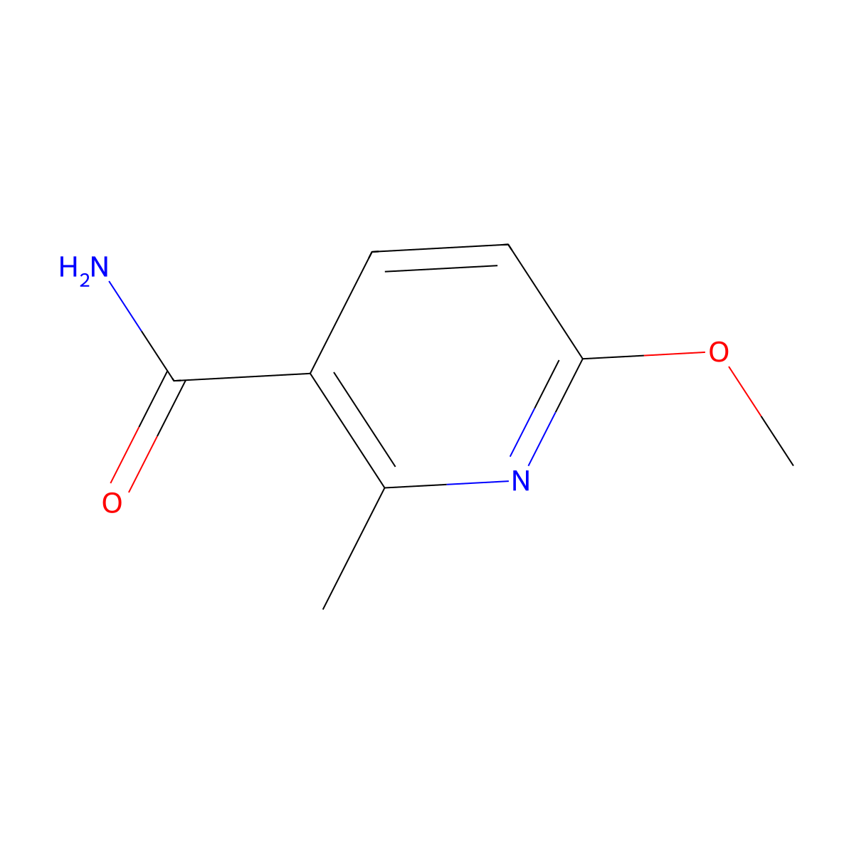 6-Methoxy-2-methylnicotinamide molecular structure, CAS 1824114-08-0