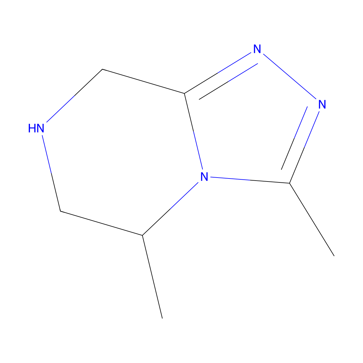 3,5-Dimethyl-5,6,7,8-tetrahydro-[1,2,4]triazolo[4,3-a]pyrazine molecular structure, CAS 1824114-37-5