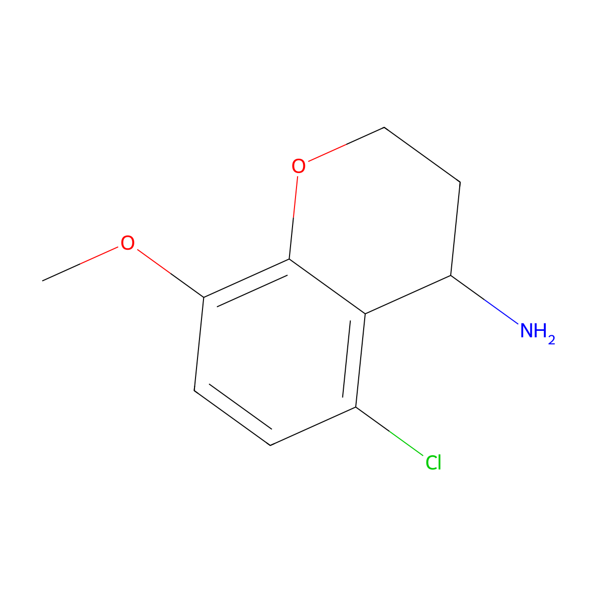 5-Chloro-8-methoxychroman-4-amine molecular structure, CAS 1824115-53-8