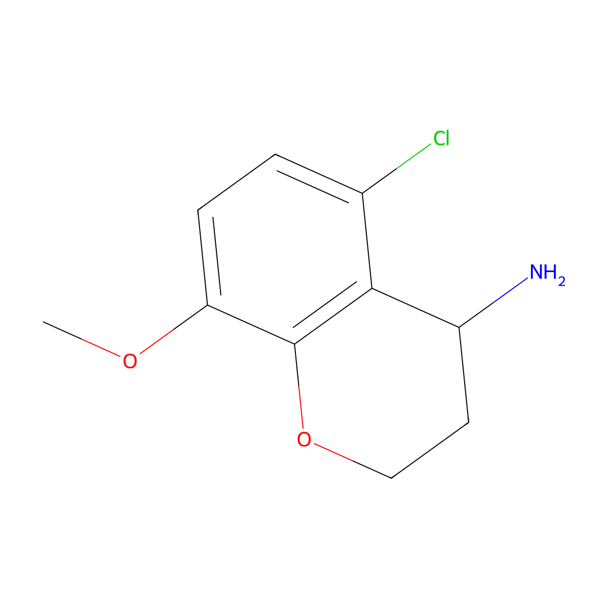 5-Chloro-8-methoxychroman-4-amine molecular structure, CAS 1824115-53-8