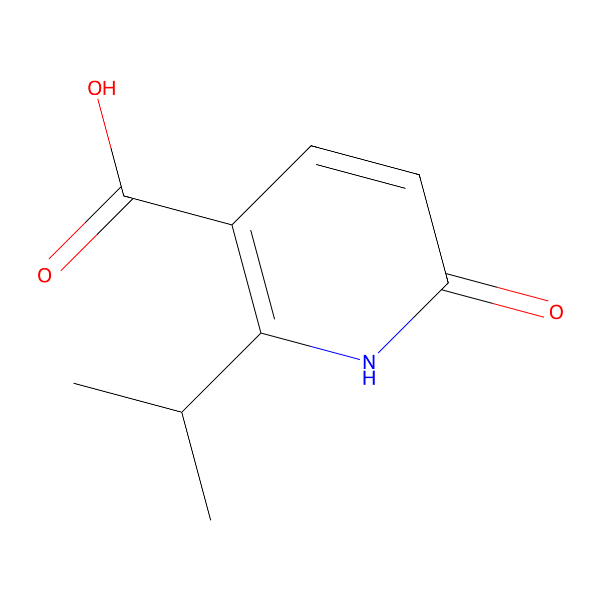 6-Hydroxy-2-isopropylnicotinic acid molecular structure, CAS 1824125-32-7