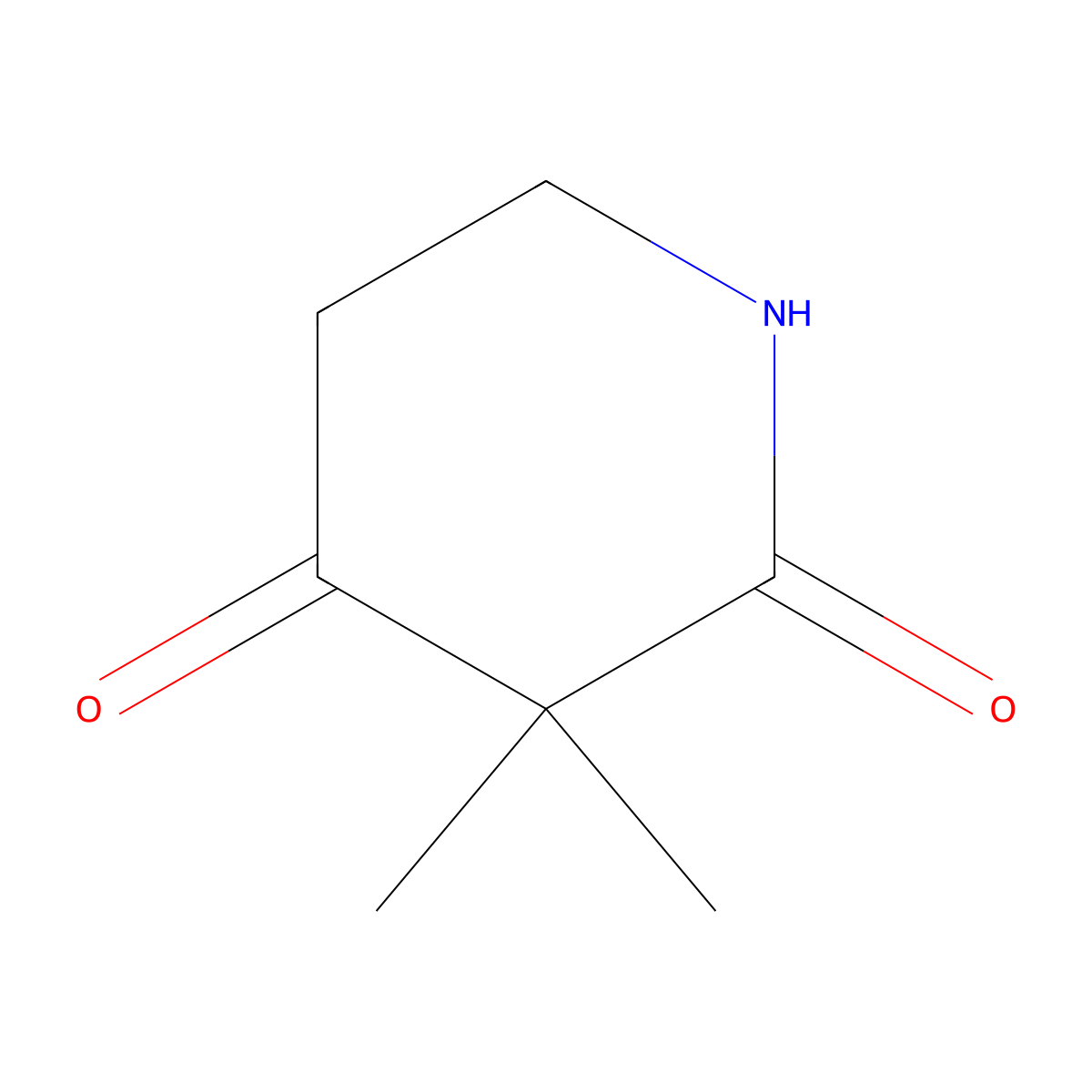 3,3-Dimethylpiperidine-2,4-dione molecular structure, CAS 1824126-03-5