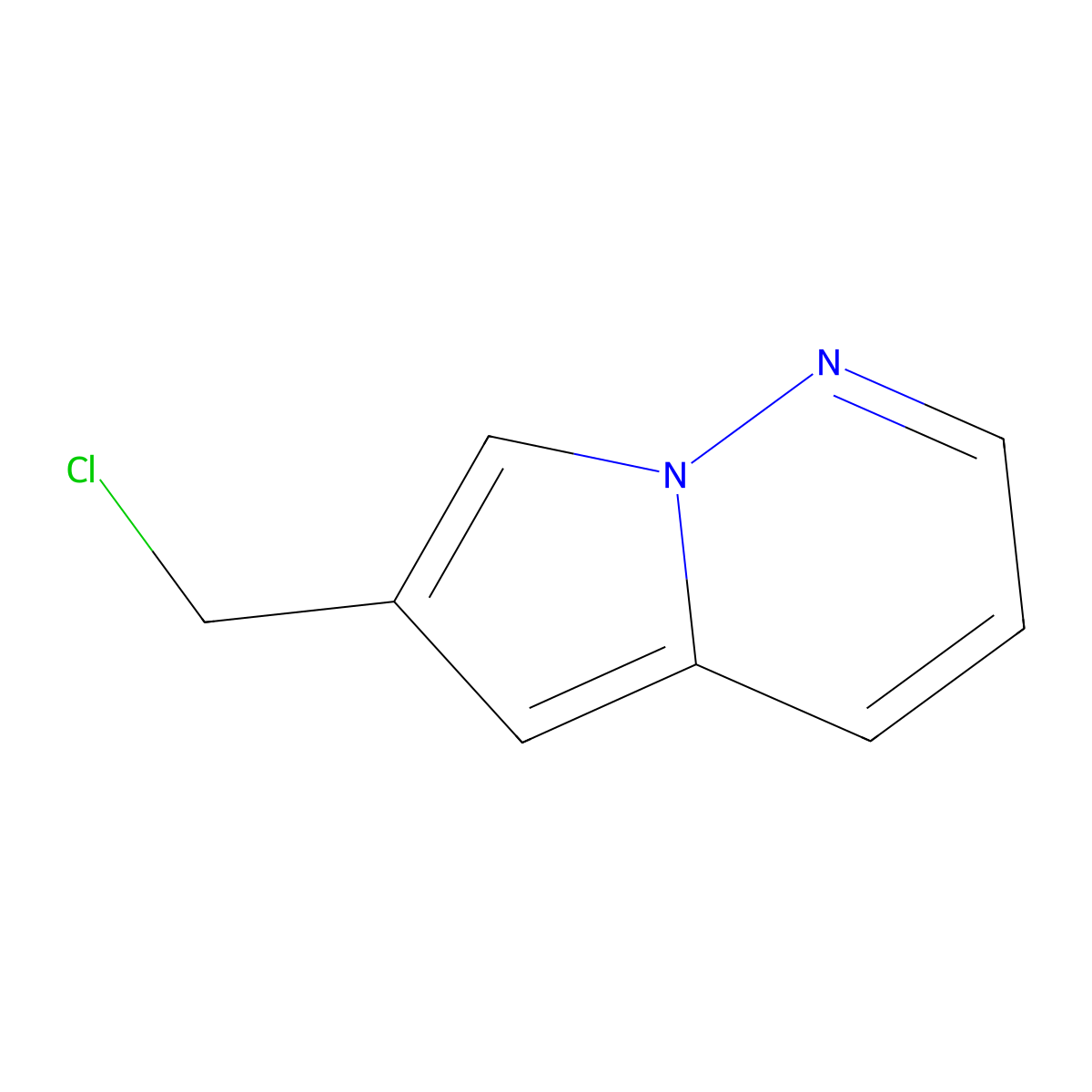 6-(Chloromethyl)pyrrolo[1,2-b]pyridazine molecular structure, CAS 1824129-01-2