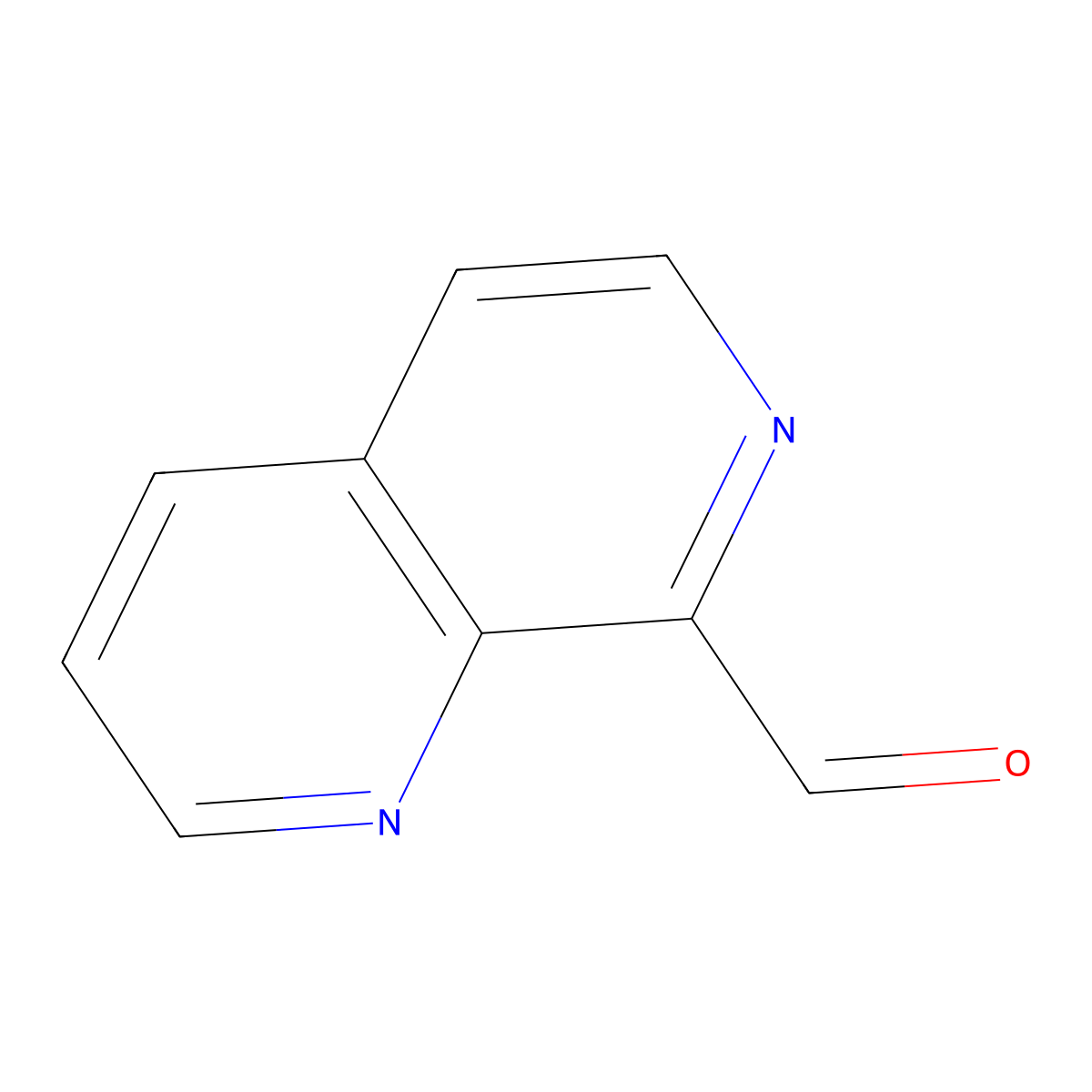 1,7-Naphthyridine-8-carbaldehyde molecular structure, CAS 1824129-24-9