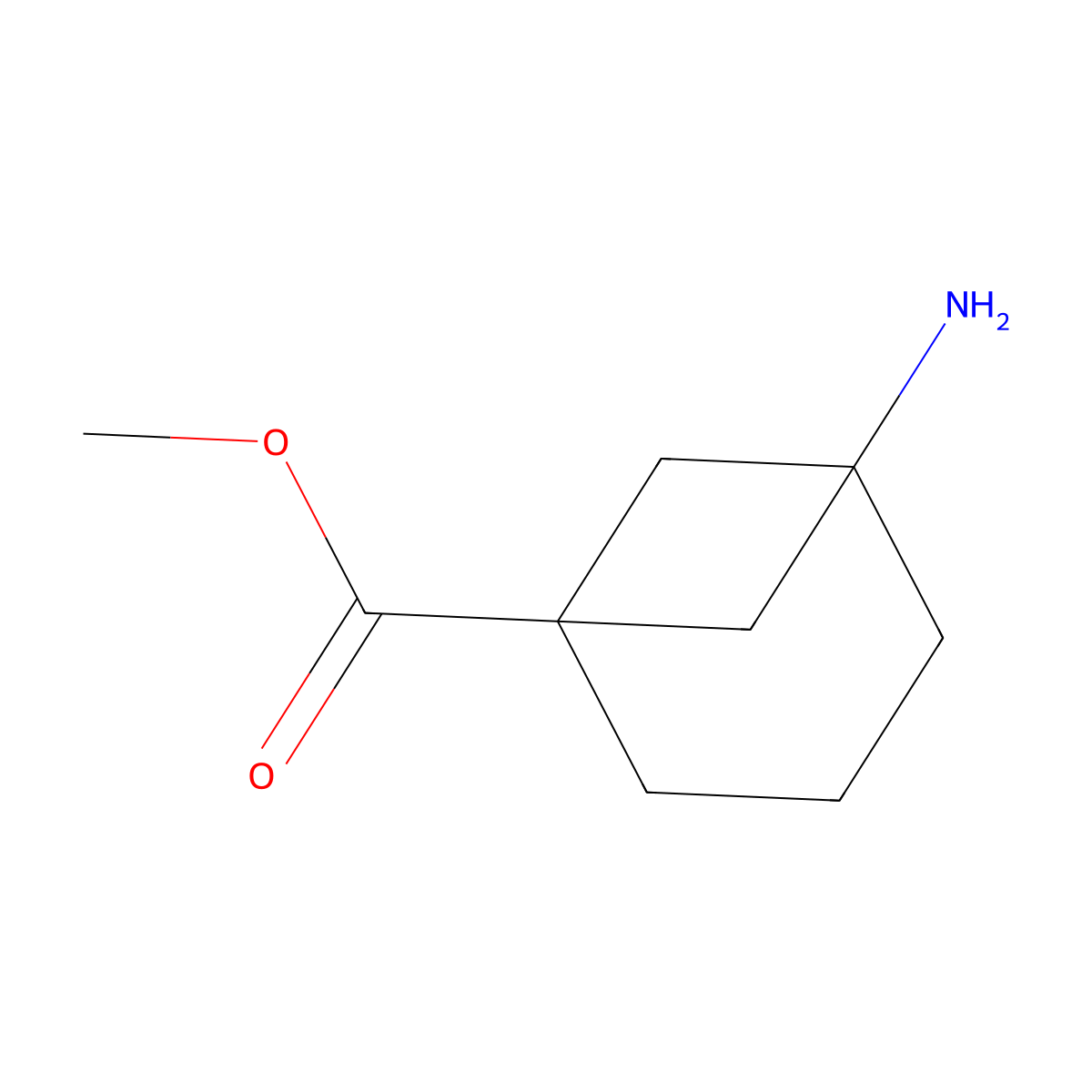Methyl 5-Aminobicyclo(3.1.1)heptane-1-carboxylate molecular structure, CAS 1824132-78-6