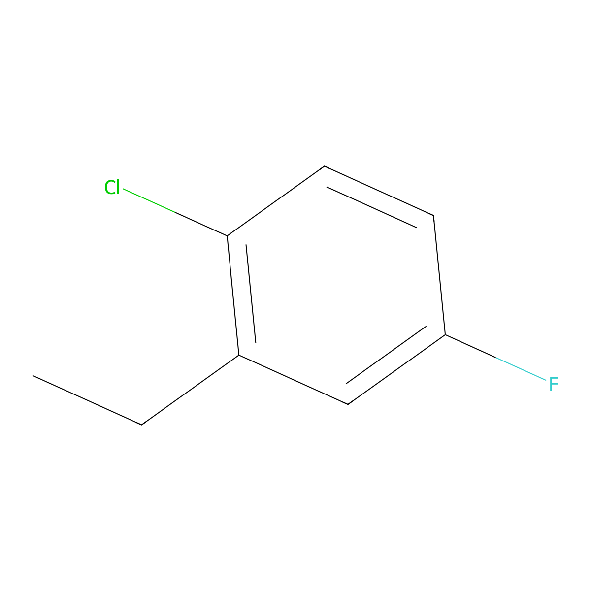 4-Chloro-3-ethylfluorobenzene molecular structure, CAS 1824138-19-3