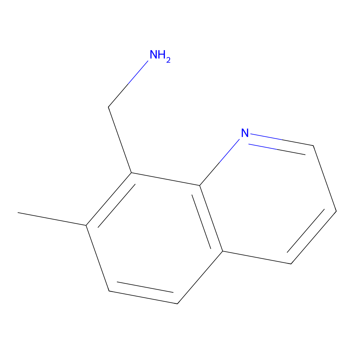 (7-Methylquinolin-8-yl)methanamine molecular structure, CAS 1824138-46-6