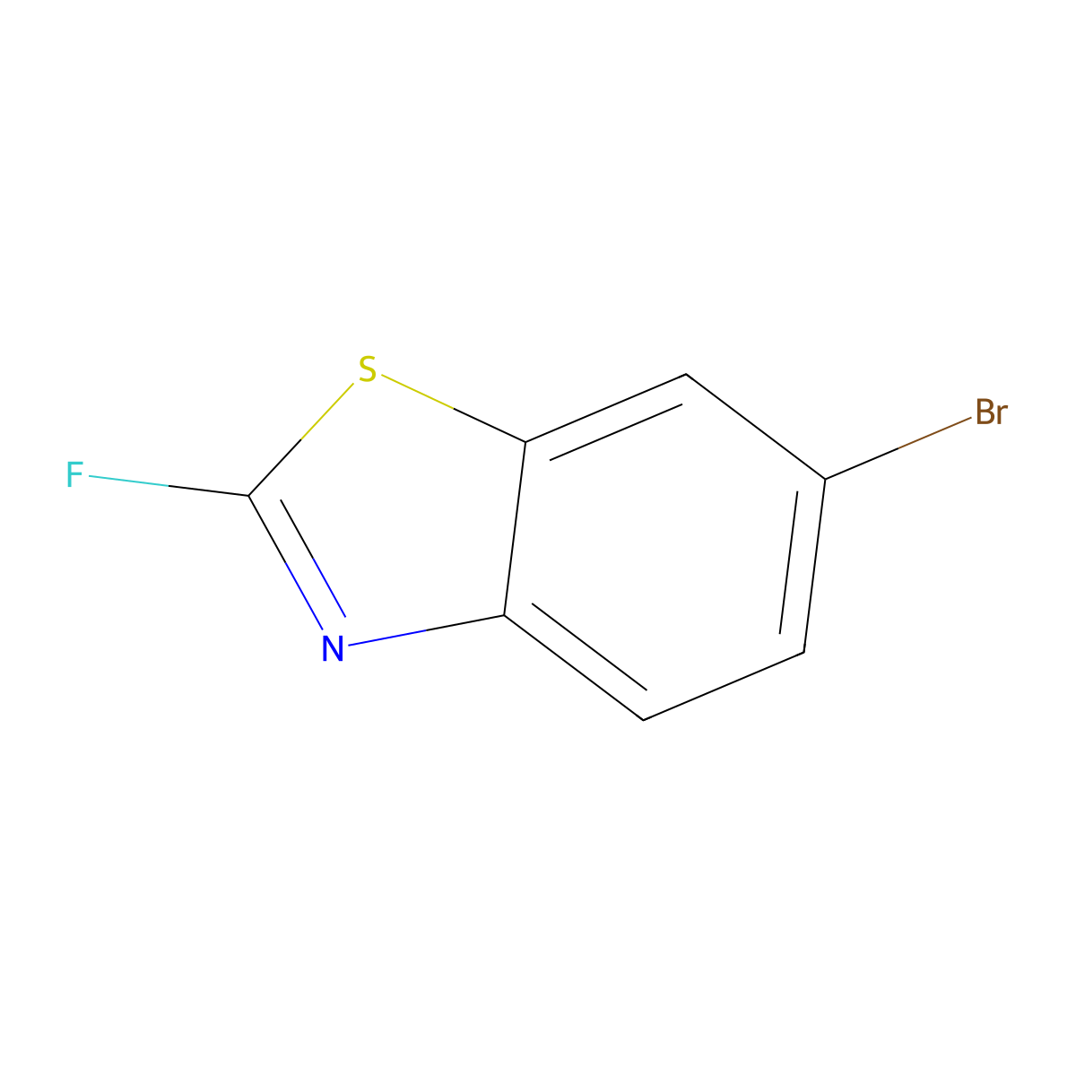 6-Bromo-2-fluoro-1,3-benzothiazole molecular structure, CAS 1824140-66-0