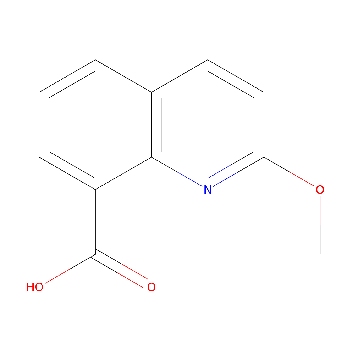 2-Methoxyquinoline-8-carboxylic acid molecular structure, CAS 1824140-76-2