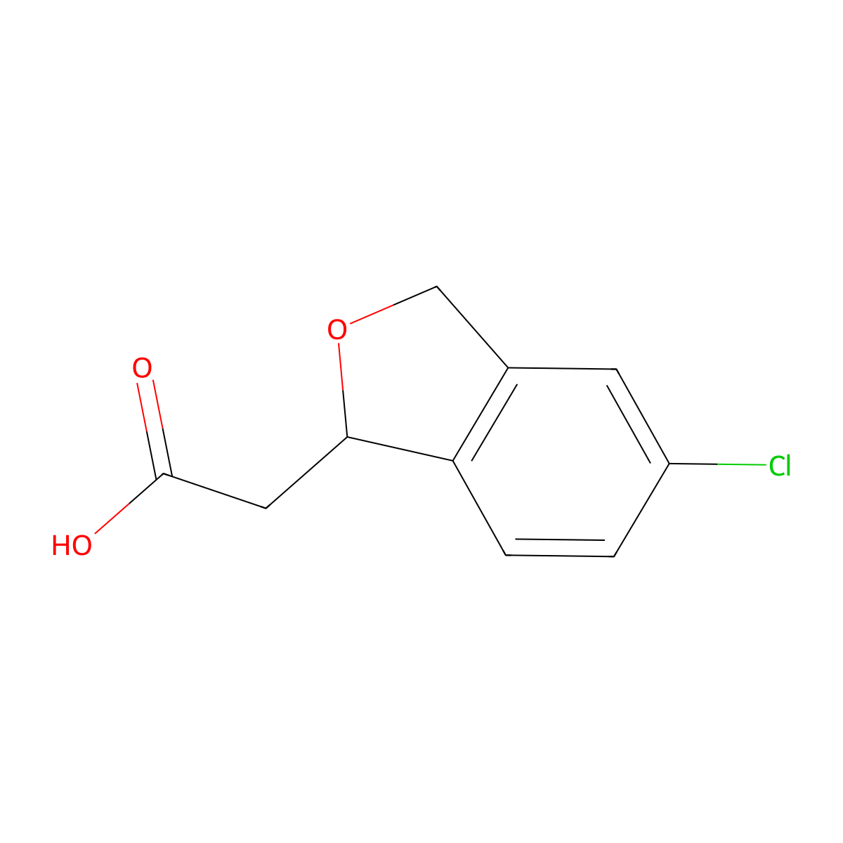 2-(5-Chloro-1,3-dihydro-2-benzofuran-1-yl)acetic acid molecular structure, CAS 1824141-75-4