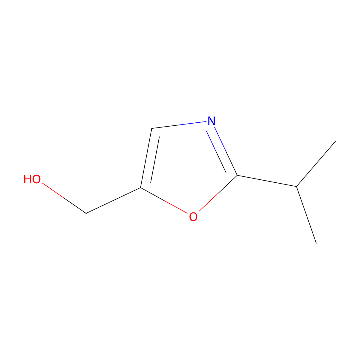 [2-(Propan-2-yl)-1,3-oxazol-5-yl]methanol molecular structure, CAS 1824145-11-0