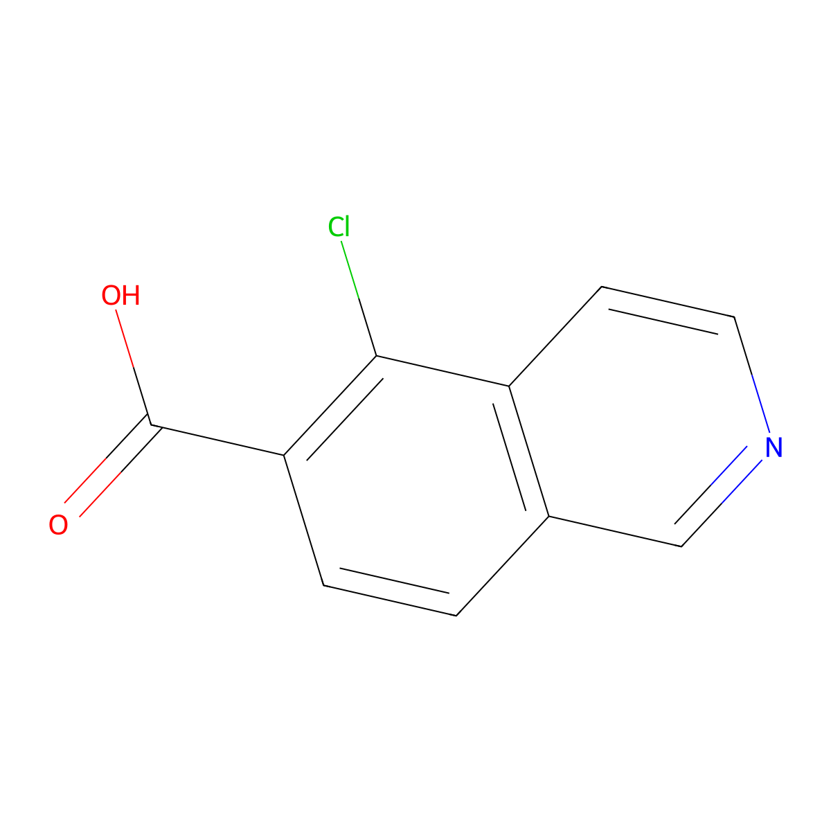 5-Chloroisoquinoline-6-carboxylic acid molecular structure, CAS 1824145-47-2