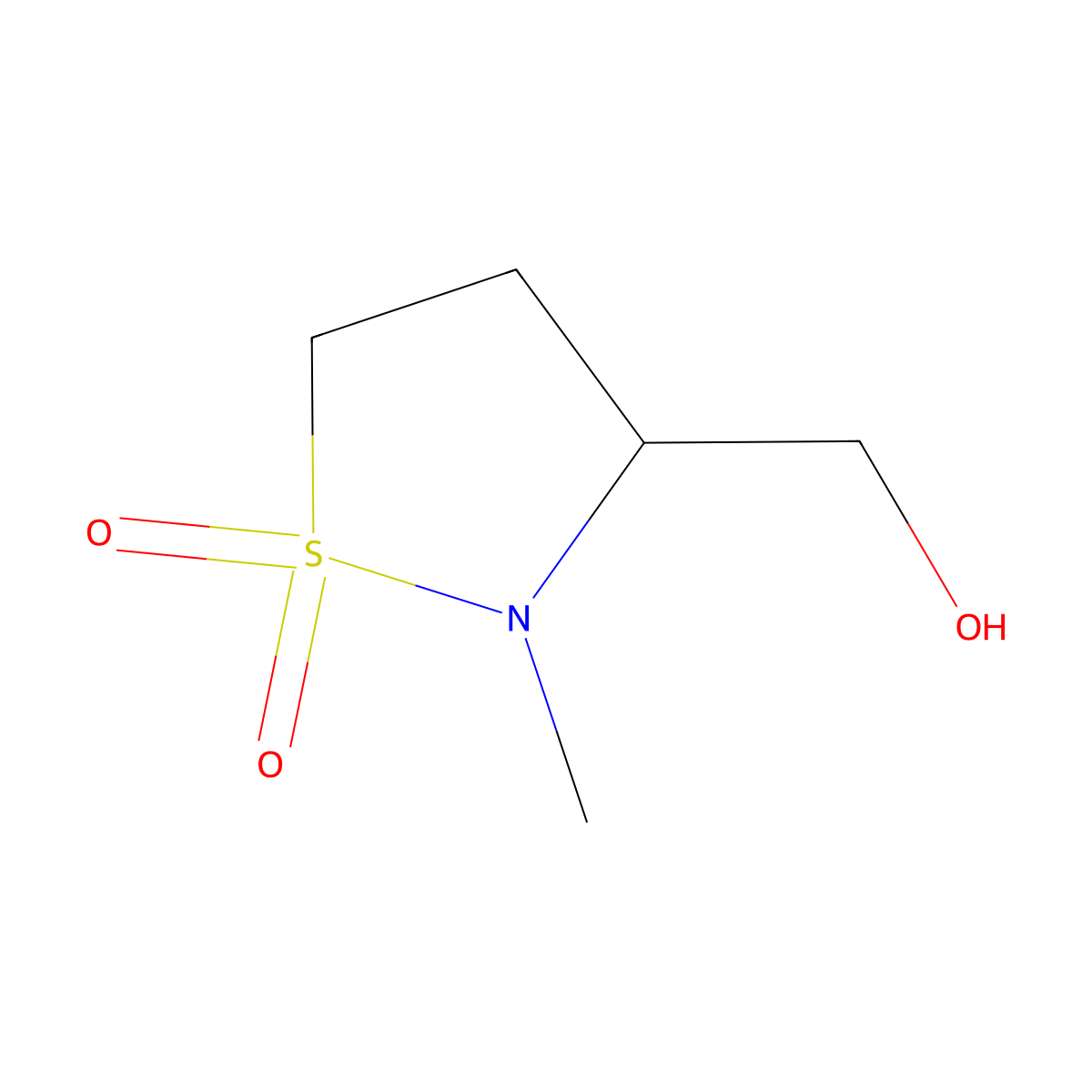 3-(Hydroxymethyl)-2-methyl-1lambda6,2-thiazolidine-1,1-dione molecular structure, CAS 1824145-86-9