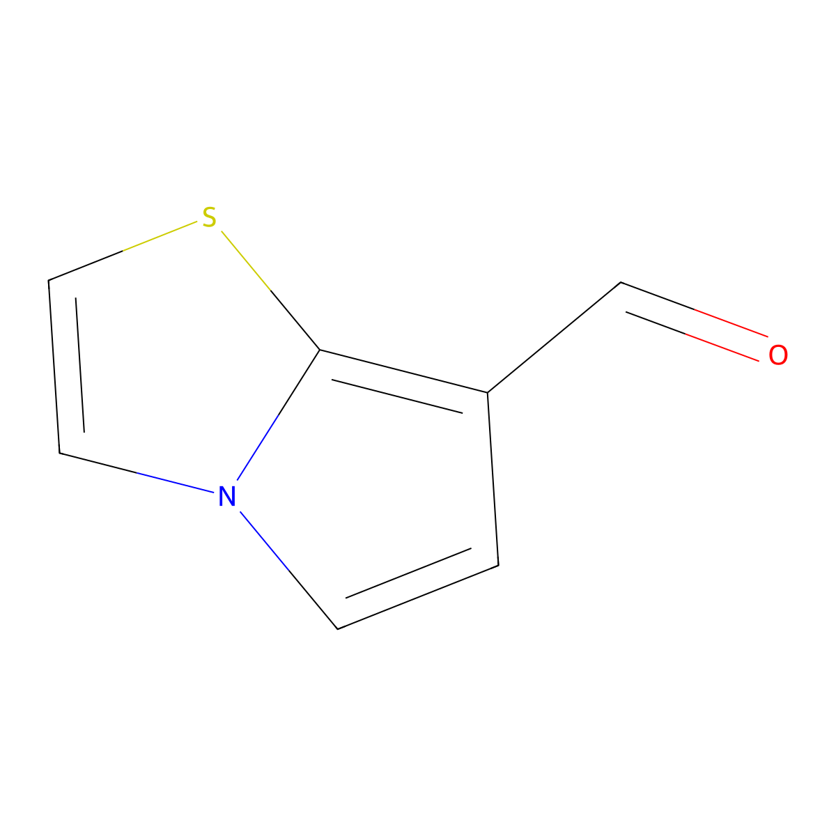 Pyrrolo[2,1-b][1,3]thiazole-7-carbaldehyde molecular structure, CAS 1824146-69-1