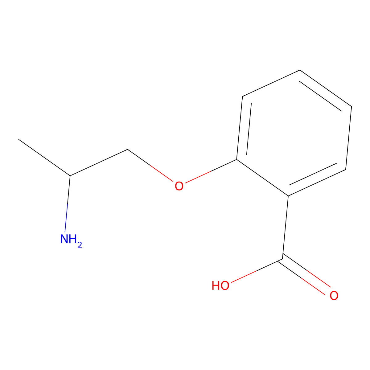 2-(2-Aminopropoxy)benzoic acid molecular structure, CAS 1824146-95-3