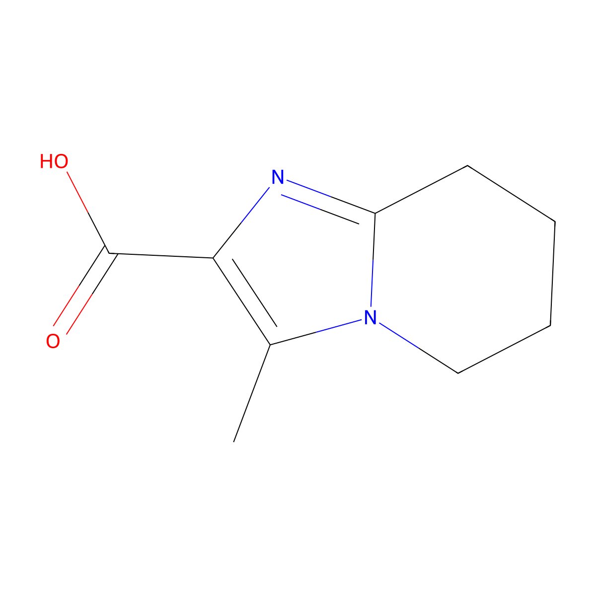 3-Methyl-5h,6h,7h,8h-imidazo[1,2-a]pyridine-2-carboxylic acid molecular structure, CAS 1824147-12-7