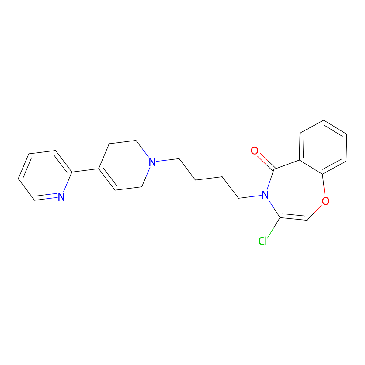 Piclozotan molecular structure, CAS 182415-09-4