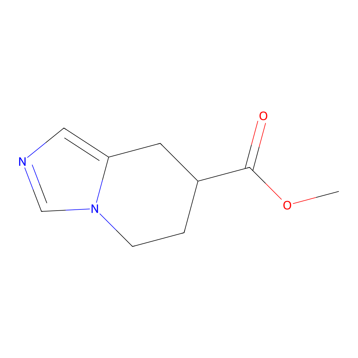 Methyl 5,6,7,8-tetrahydroimidazo[1,5-A]pyridine-7-carboxylate molecular structure, CAS 1824151-16-7