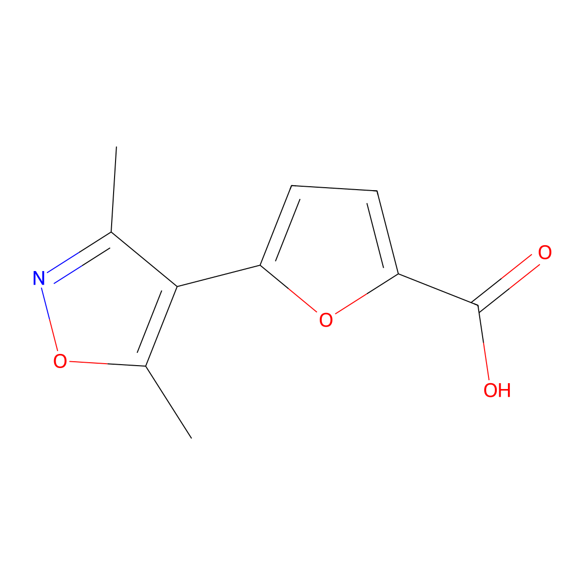 5-(Dimethyl-1,2-oxazol-4-YL)furan-2-carboxylic acid molecular structure, CAS 1824154-41-7